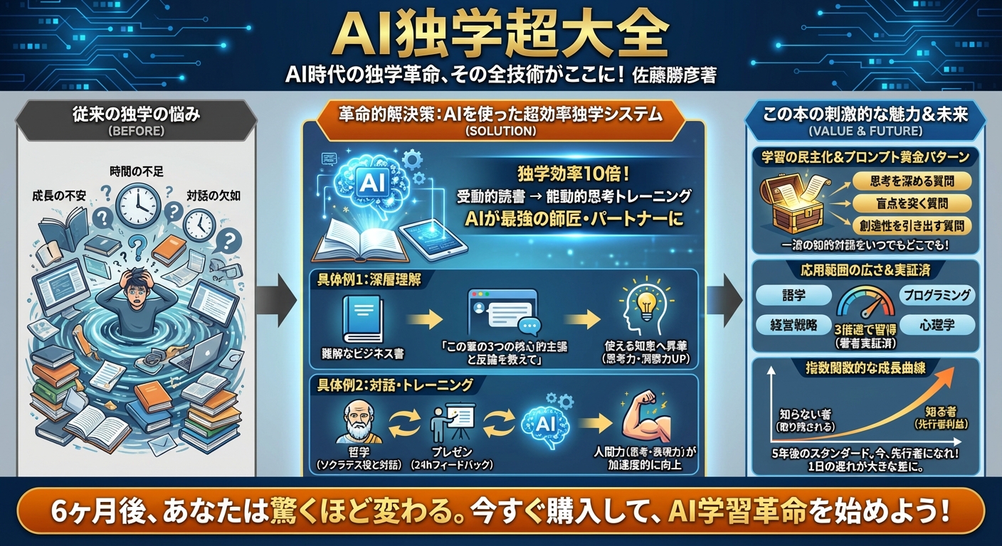 『AI独学超大全』 インフォグラフィック